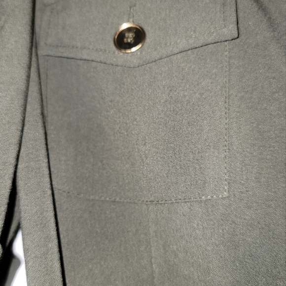 Studio 1 petite dress. Olive Green size 12P - Picture 3 of 3